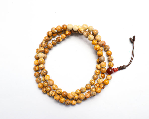 Picture Jasper Stone Mala