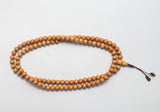 108 Beads Natural Sandalwood Hand Knotted Meditation Japa Prayer Bead Mala