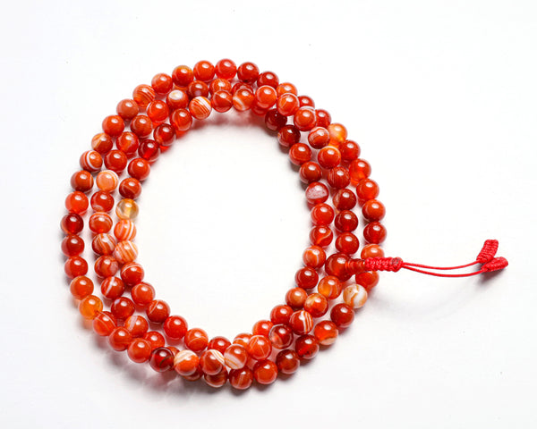 Fire Agate Stone Mala