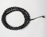 Cutting Onyx Stone Hand Knotted Buddha Head Bead Prayer Mala