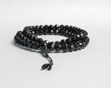 Cutting Onyx Stone Hand Knotted Buddha Head Bead Prayer Mala