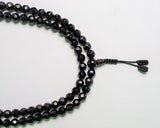 Cutting Onyx Stone Hand Knotted Buddha Head Bead Prayer Mala