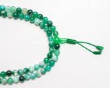 Green Agate Stone Mala