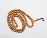 108 Beads Natural Sandalwood Hand Knotted Meditation Japa Prayer Bead Mala