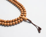 108 Beads Natural Sandalwood Hand Knotted Meditation Japa Prayer Bead Mala