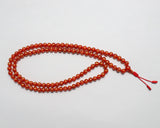 108 Beads Mantra Carved Carnelian Hand Knotted Mala Prayer Bead Mala