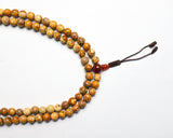 108 Beads Picture Jasper Stone Hand Knotted Mala Prayer Bead Mala