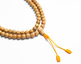 108 Beads Natural Lotus Seed Hand Knotted Mala Prayer Bead Mala