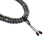 108 Beads Shungite Stone Hand Knotted Protection Mala Prayer Bead Mala