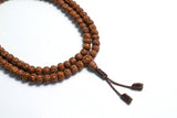108 Beads Rudraksha Seed Hand Knotted Mala Prayer Bead Mala