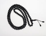 108 Beads Matte Black Onyx Hand Knotted Mala Prayer Bead Mala