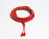 108 Beads Inlaid Yak Bone Hand Knotted Mala Prayer Bead Mala