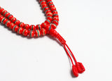 108 Beads Inlaid Yak Bone Hand Knotted Mala Prayer Bead Mala