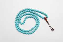 108 Beads Turquoise Stone Hand Knotted Mala Prayer Bead Mala