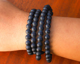 108 Beads Matte Black Onyx Hand Knotted Mala Prayer Bead Mala