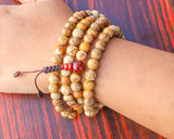 108 Beads Picture Jasper Stone Hand Knotted Mala Prayer Bead Mala