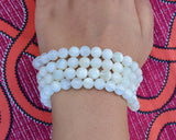 108 Beads Conch Shell Hand Knotted Meditation Japa Prayer Bead Mala