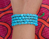 108 Beads Turquoise Stone Hand Knotted Mala Prayer Bead Mala