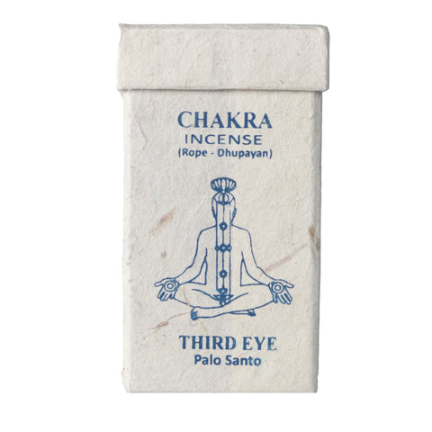 Natural Handmade Chakra Third Eye Palo Santo String Rope Incense-Pack of 35 Rope