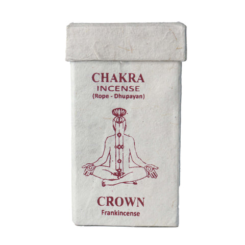 Natural Handmade Chakra Crown Frankincense String Rope Incense -Pack of 35 Rope