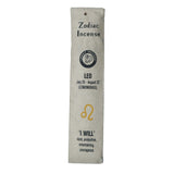 Aromatherapy Astrology Leo Zodiac Lemongrass Incense - Pack of 15 Sticks
