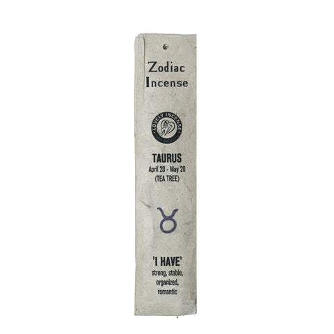 Aromatherapy Astrology Taurus Zodiac Tea Tree Incense - Pack of 15 Sticks