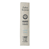 Aromatherapy Astrology Aquarius Zodiac Frankincense Incense-Pack of 15 Sticks