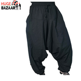 Black Aladdin Harem Yoga / Meditation Trouser for Men and Women