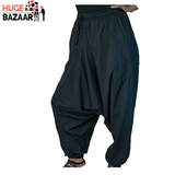 Black Aladdin Harem Yoga / Meditation Trouser for Men and Women