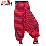 Striped Aladdin Harem Yoga / Meditation Trouser for Men and Women