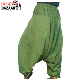 Army Green Aladdin Harem Trouser for Yoga and Meditation for Men Women