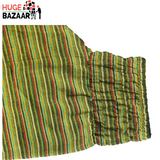 Green Striped Aladdin Harem Trouser for Yoga / Meditation for Men and Women