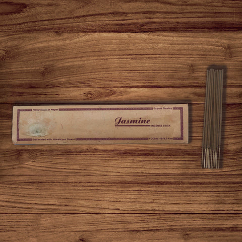 Jasmine Incense Stick Decorated with Himalayan Flower Export Quality - 15 Sticks