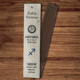 Aromatherapy Astrology Sagittarius Zodiac White Saga Incense - Pack of 15 Sticks