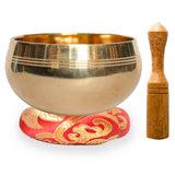 Elegant Plain Gold Singing Bowl: Handcrafted for Harmonious Sounds