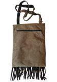 Suede Leather Hand Embroidery Bag