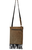 Suede Leather Hand Embroidery Bag