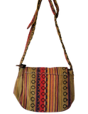 Multipurpose Leather & Gheri Cotton Bag