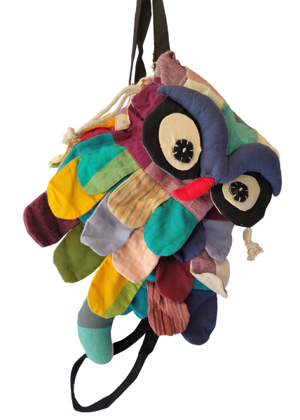 Handmade Owl Cotton Bag for Kids