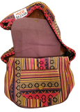 Multipurpose Leather & Gheri Cotton Bag