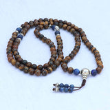 Lion Bead Tiger Eye Stone Japa Mala