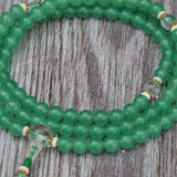 Green Jade Stone Yoga Mala