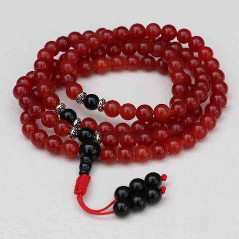 Carnelian Stone Japa Mala