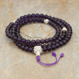 Imitation Amethyst Stone Japa Mala