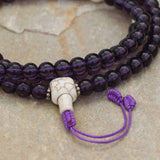 Imitation Amethyst Stone Japa Mala