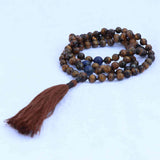 Hand Knotted Tiger’s Eye Stone Prayer Mala