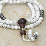 Antique Bodhi Howlite Stone Japa Mala