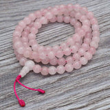 Rose Quartz Stone Prayer Mala