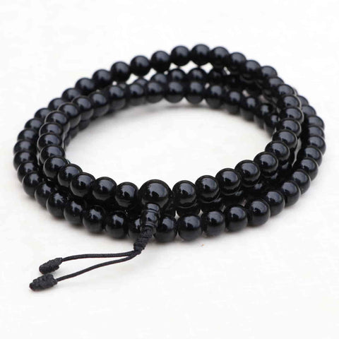 Black Onyx Stone Japa Mala