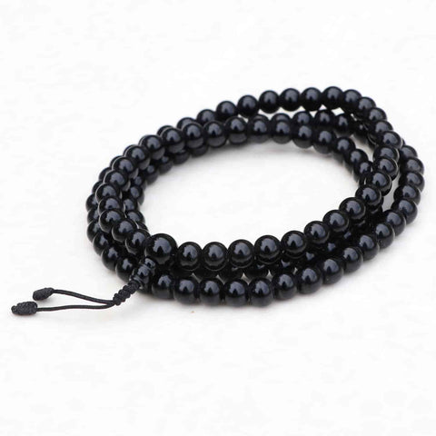 Black Onyx Stone Japa Mala